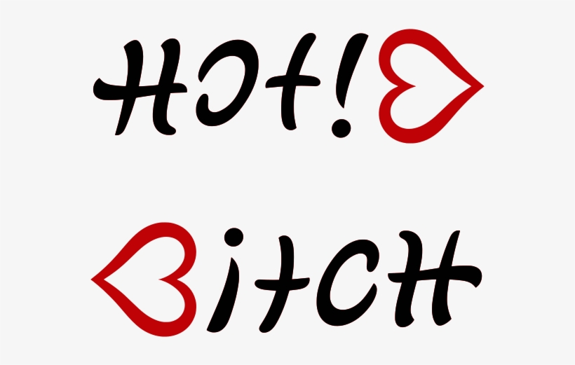 Ambigram Tattoo Palindrome Word - Bitch Png, transparent png #4823601