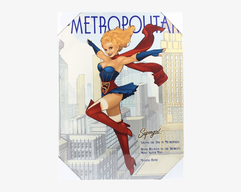 1 Of - Dc Bombshells Supergirl Poster, transparent png #4824372