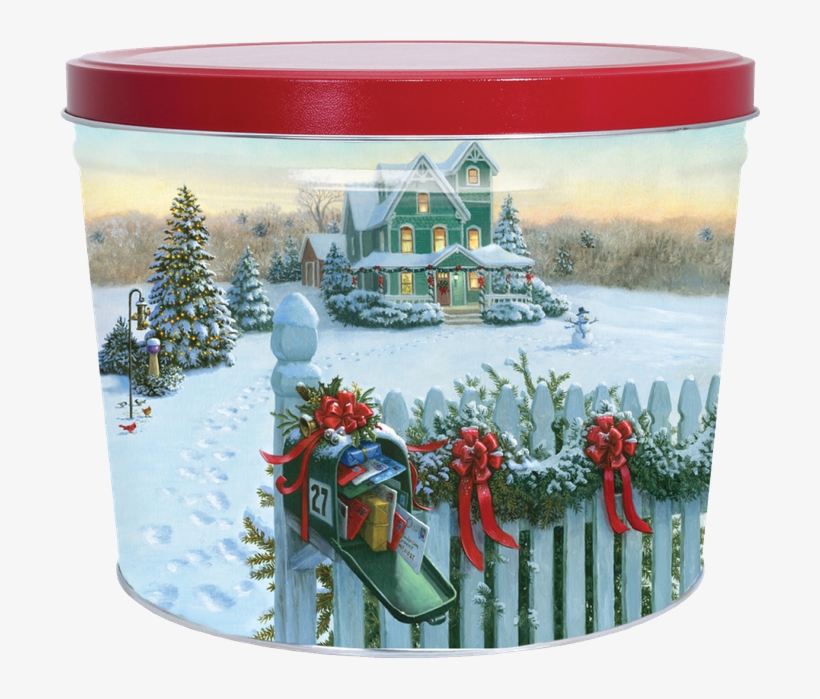 Click Image To Enlarge - Heaven And Earth Designs Christmas Mailbox Counted, transparent png #4824577