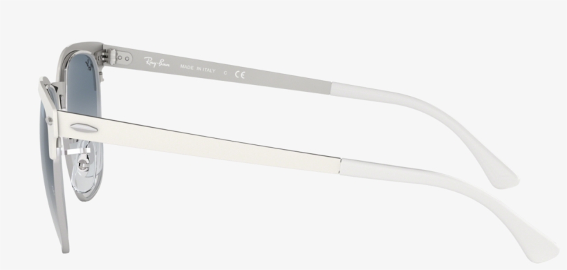 Sunglasses Ray Ban Clubmaster Metal White Rb3716 9088/3f - Plastic, transparent png #4825490