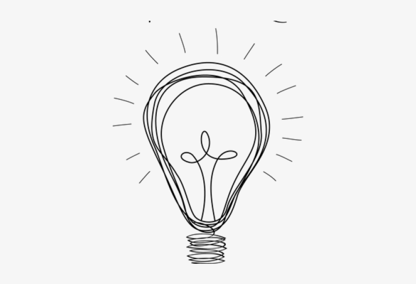 Drawn Light Bulb Transparent Background - Segreti Della Mente Creativa, transparent png #4825573