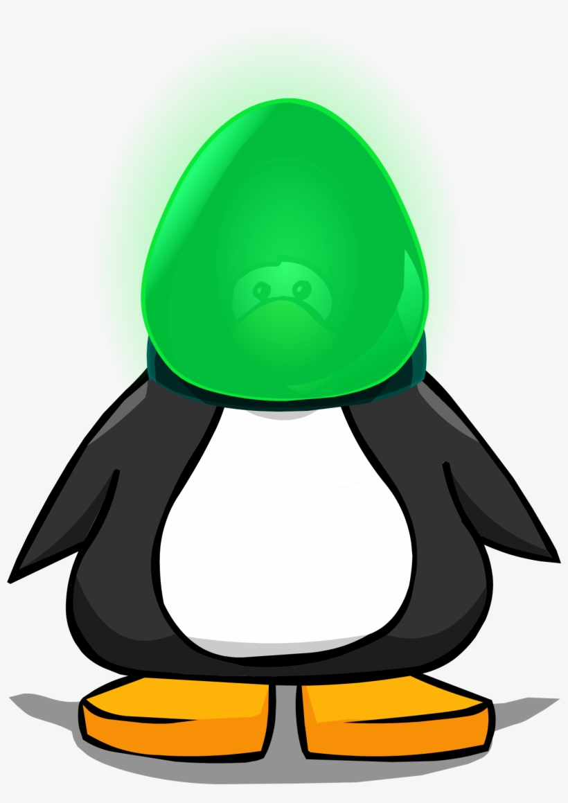 Green Lightbulb From A Player Card - Penguin With Top Hat, transparent png #4825940
