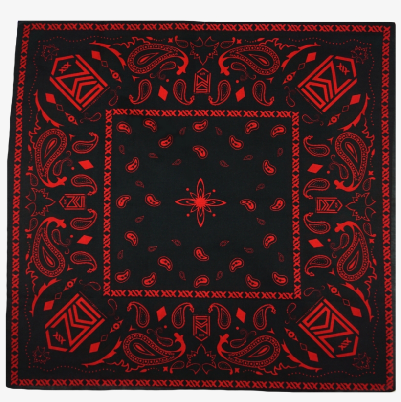 Ksi Crest Bandana Black/red - Red, transparent png #4826538