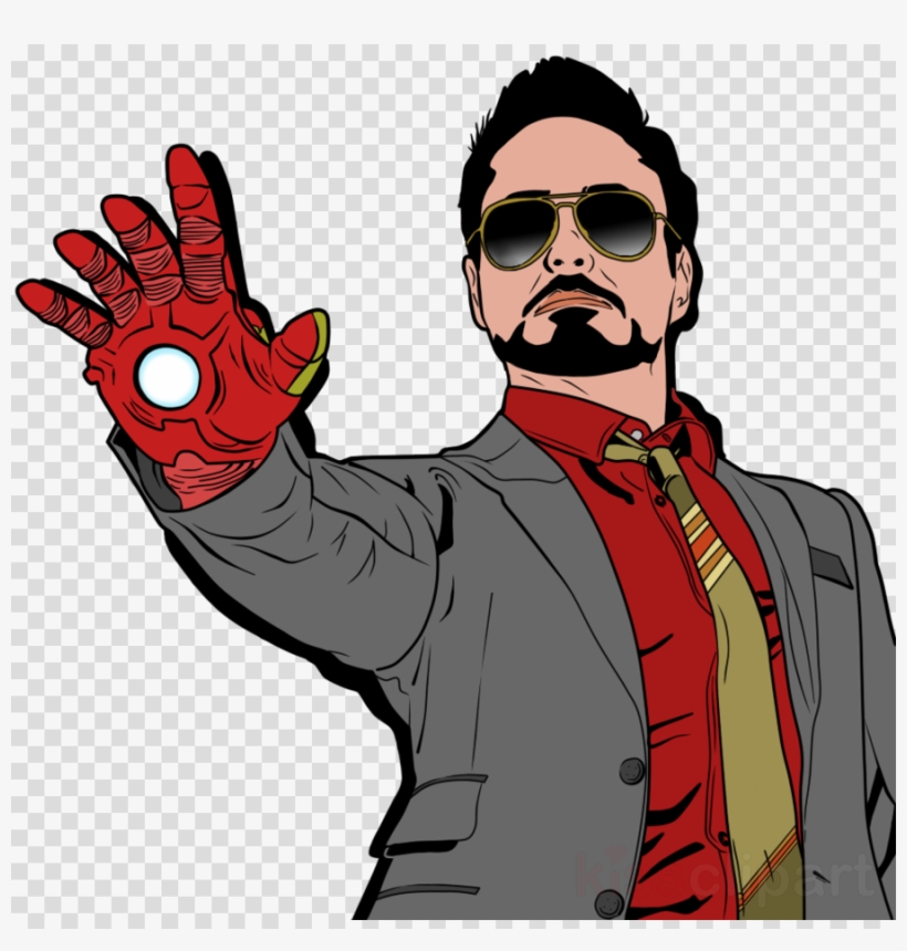 Tony Stark Robert Downey Jr Png Clipart Robert Downey - Robert Downey Jr Cartoon, transparent png #4827049