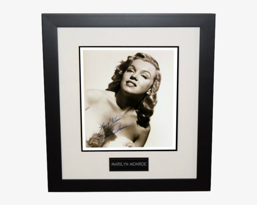 Marilyn Monroe Signed 8×10 Photograph - Picture Frame, transparent png #4827227