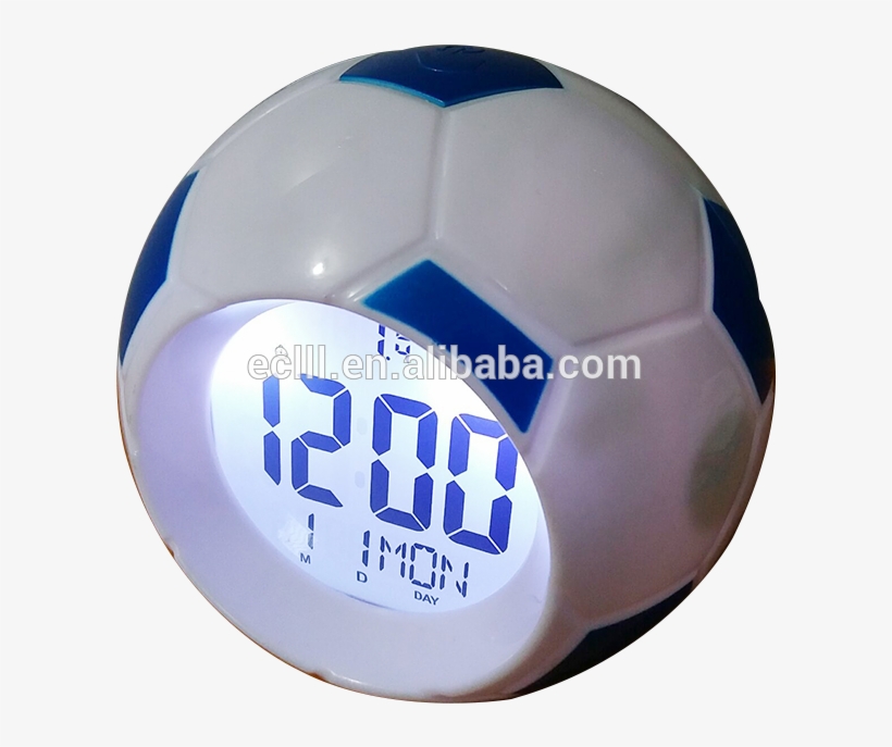 8 Languages French,portuguese Talking Alarm Clock Football - Quartz Segnale Digital Alarm Clock With Calendar, transparent png #4828561