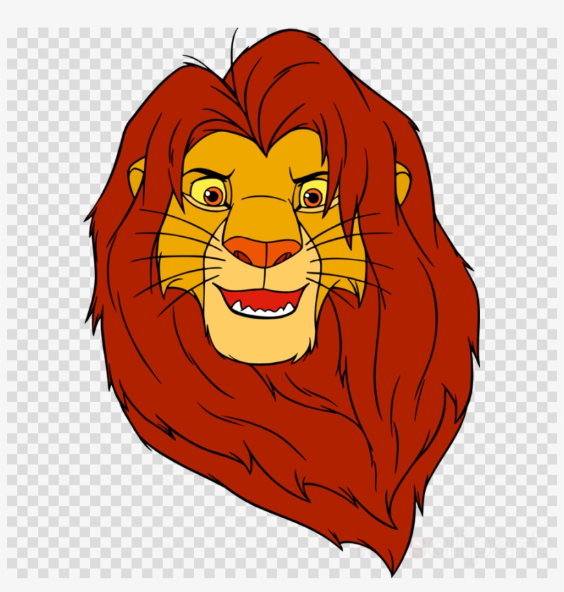 Download Lion King Adult Simba Head Clipart Simba The - Lion King Simba Face, transparent png #4828921