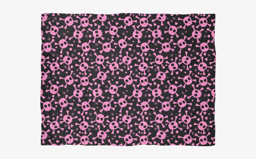 Pink Pirate Skull Design Ultra Plush Fleece Blanket - Uneekee Pirate Lily Is In Love Hand Towel (set Of 2), transparent png #4829846