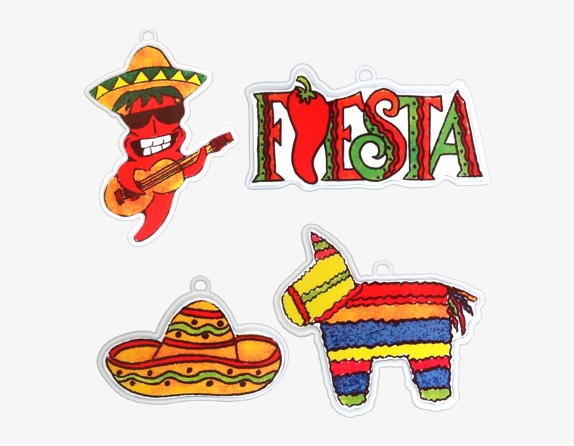 Pack Styles Per Pkg Pinata Pepper Sombrero - Fiesta Party Accessory Pack 4 Designs Per Pkg, transparent png #4830009