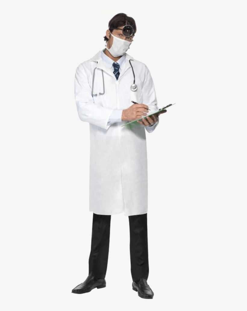 Budget Doctor Lab Coat And Mask - Doctor Outfit, transparent png #4830612