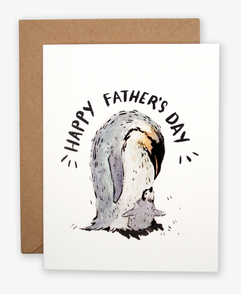 Happy Father's Day Penguin - Greeting Card, transparent png #4831486