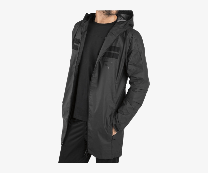 257300101101 Puma M Pacelab Hood Jacket Model01 Detail - Puma, transparent png #4831487