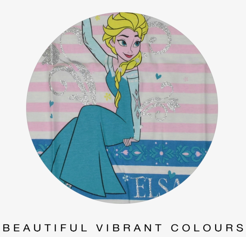 Disney Frozen Elsa Girls Night Dress 100% Cotton Lovely - Cartoon, transparent png #4831857