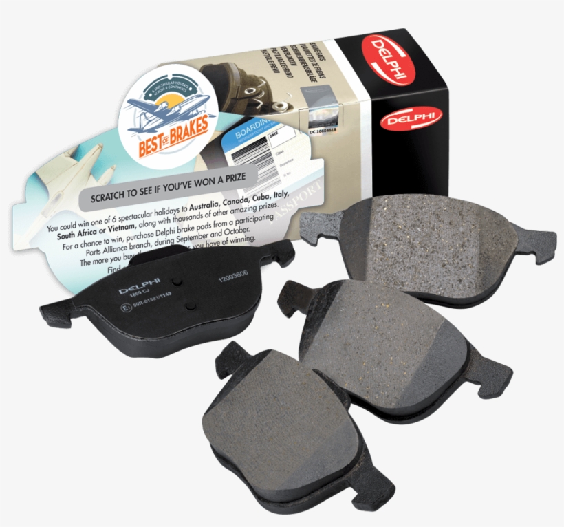 With Each Scratch Card, You Could Instantly Win One - Delphi Brake Pads, transparent png #4832874