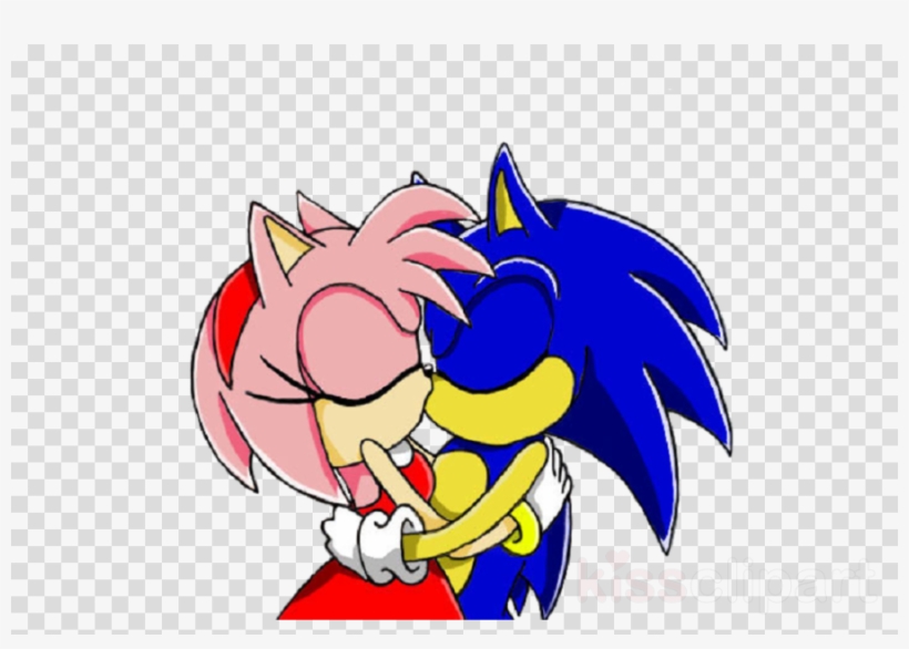 Download Sonic The Hedgehog And Amy Kiss Clipart Amy - Wrigley Field, transparent png #4833185