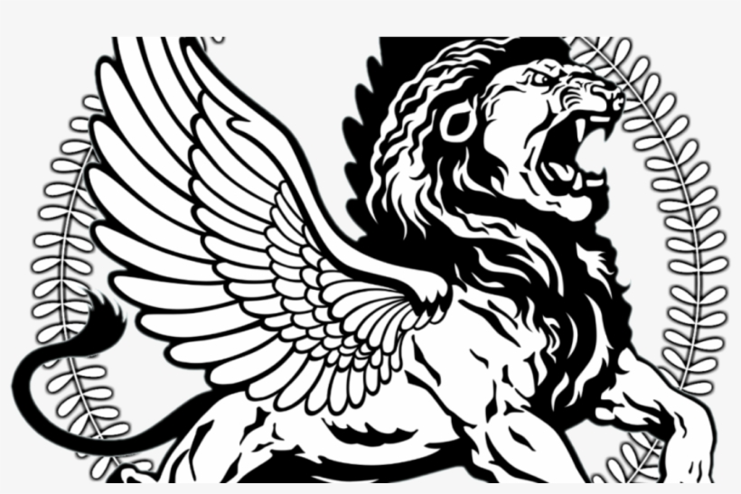 Csa Blind Herf - Tattoo Lion With Wings And Crown, transparent png #4833272