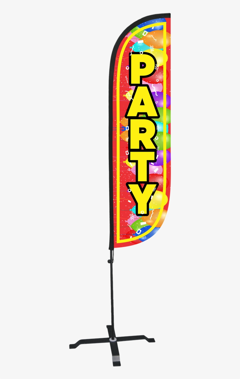 Sale - Lookourway Party Feather Flag Complete Set With Pole, transparent png #4833344