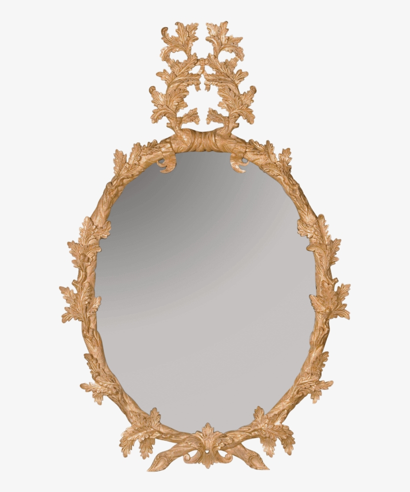 George Iii Oval Mirror - Mirror, transparent png #4834212