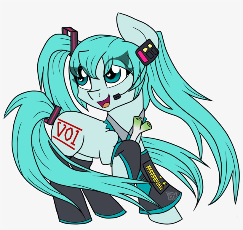 Partylikeapegasister, Clothes, Collar, Costume, Hatsune - No Background Hatsune Miku, transparent png #4834824