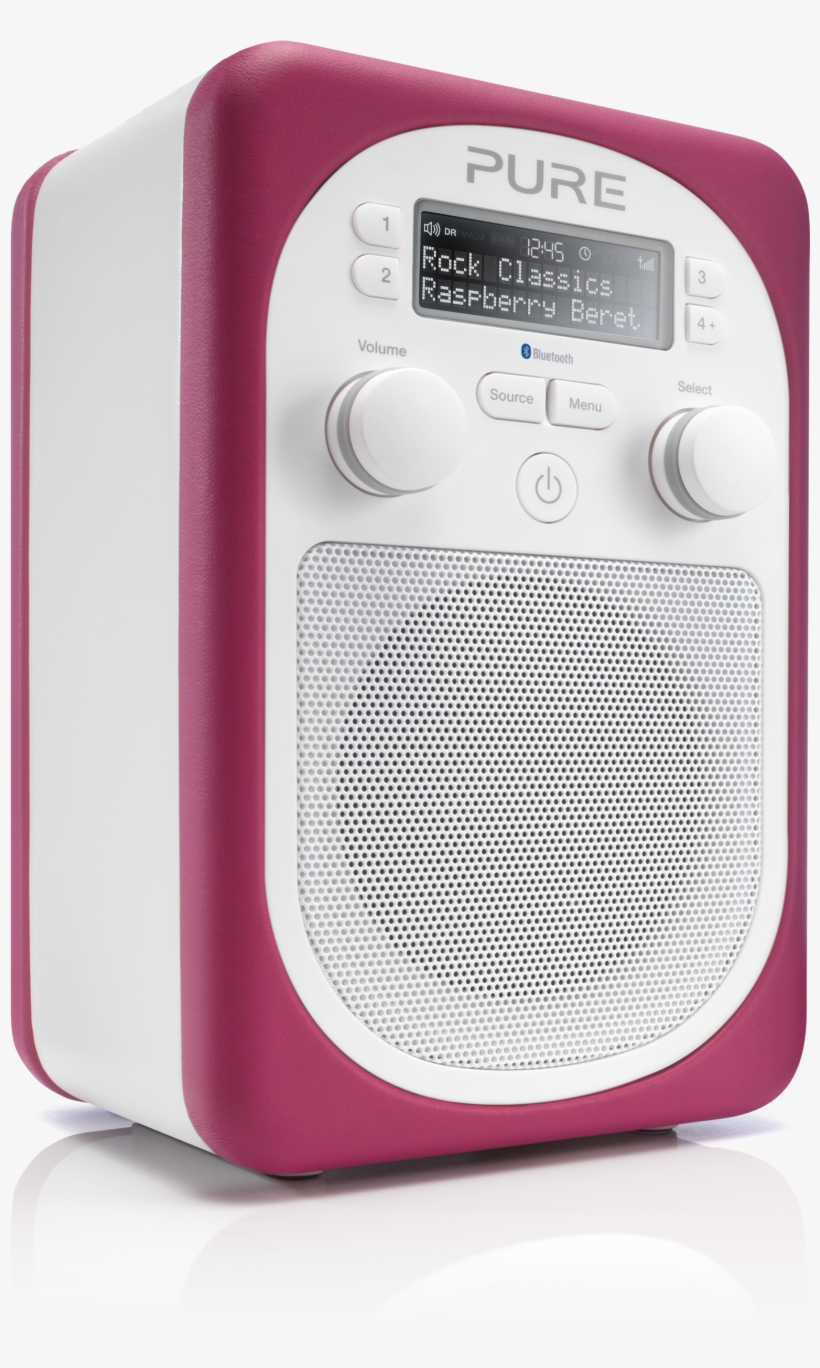 Evoke D2 Mio With Bluetooth Raspberry Dynamic - Pure Dab Radio Evoke D2 Mio Bluetooth - Aloe, transparent png #4835263