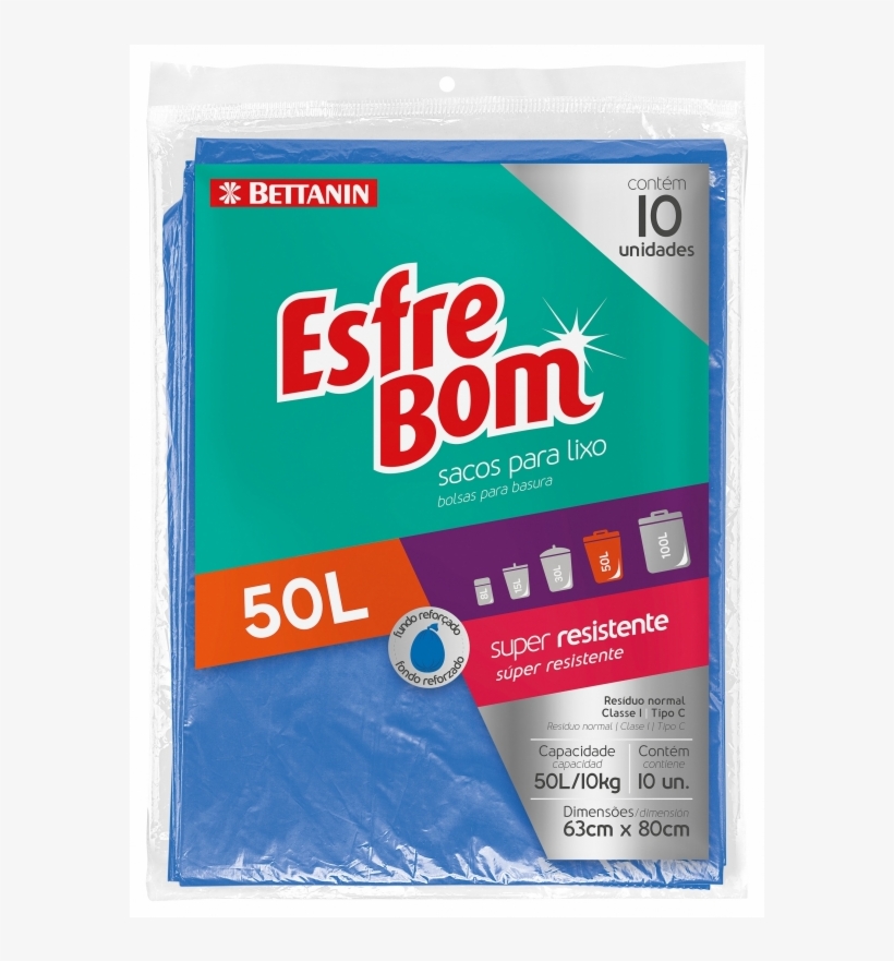 Esfrebom Trash Bag - Esfrebom Ions De Prata, transparent png #4835391