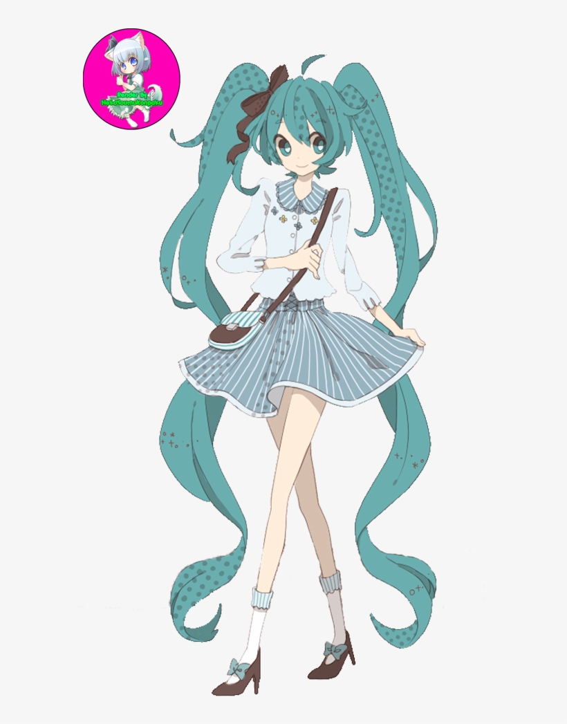 Hatsune Miku - Cute Miku Hatsune Render, transparent png #4835397