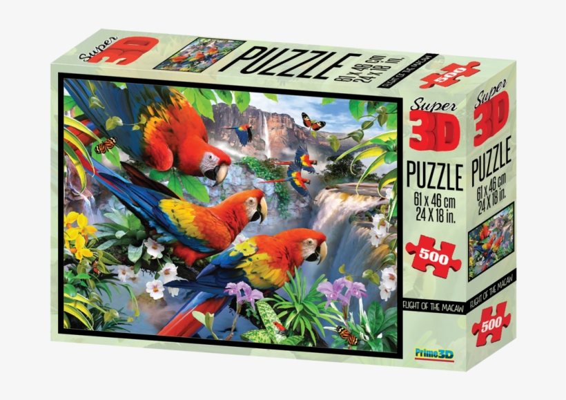 Ng Flight Of The Macaw - 3d Puzzles South Africa, transparent png #4836437