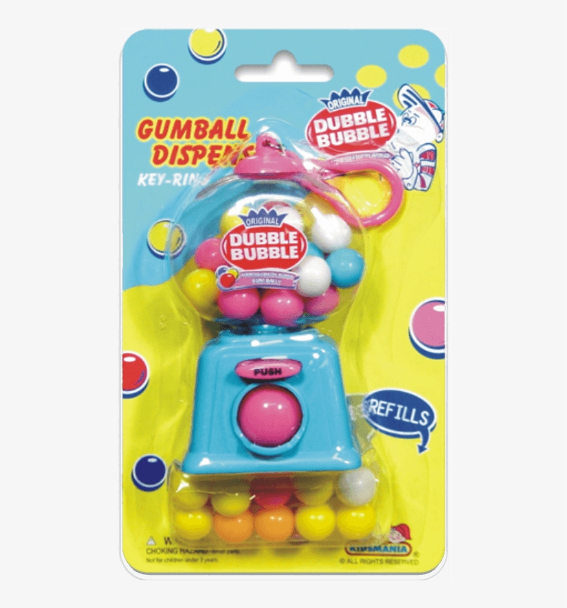 Dubble Bubble Gumball Dispenser Key Ring - 1.1 Oz, transparent png #4836677