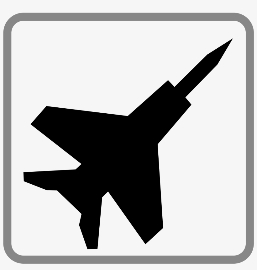 Open - Fighter Jet Black And White, transparent png #4836806