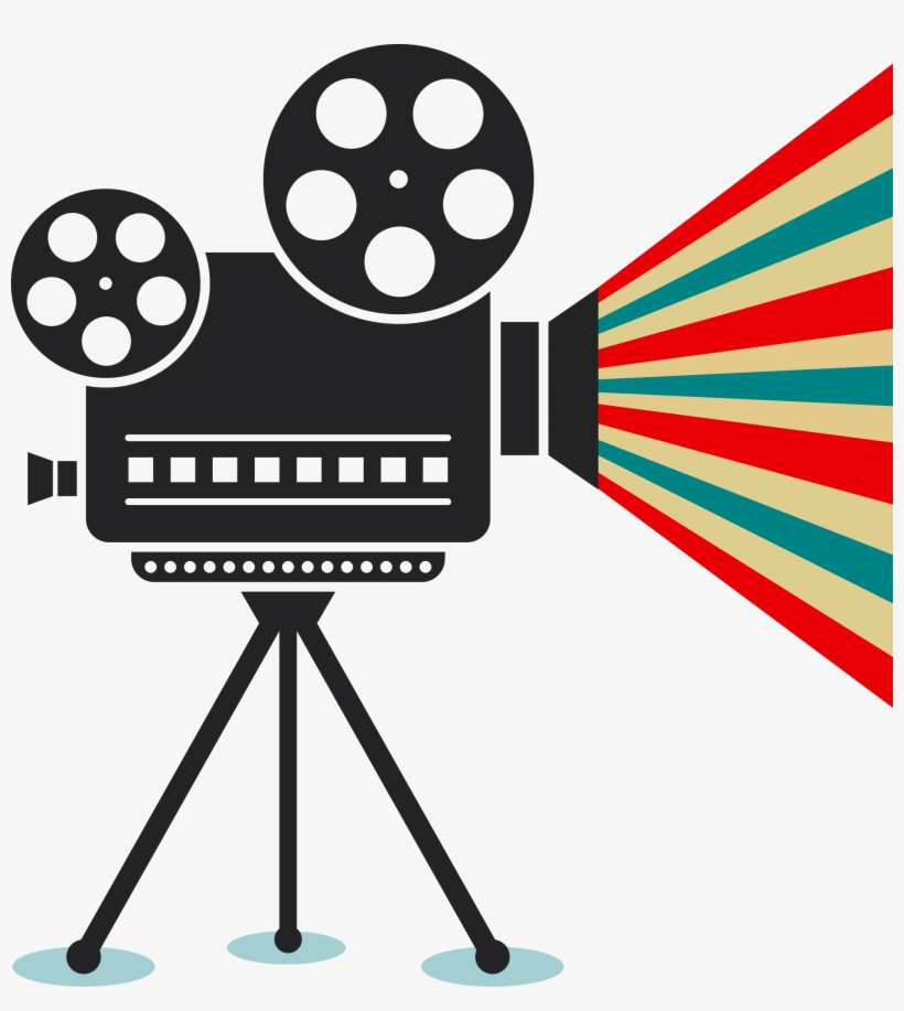 Clipart Free Stock Movie Projector Clipart - Movie Projector Vector Png, transparent png #4837105