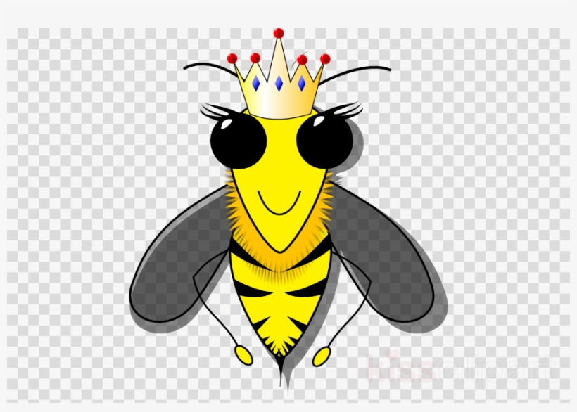 Download Queen Bee Png Clipart Queen Bee Clip Art Bee - Bee Cartoon Shower Curtain, transparent png #4838503