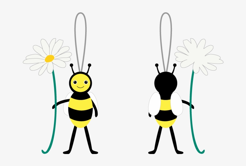 Felt-bee - Honeybee, transparent png #4838654