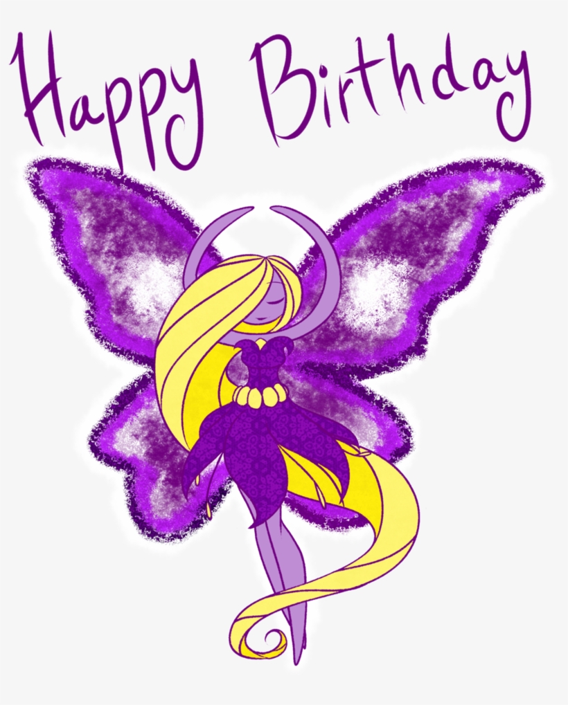The Fairy Goddess In My World Mom - Happy Birthday Mom Image Purple, transparent png #4839448