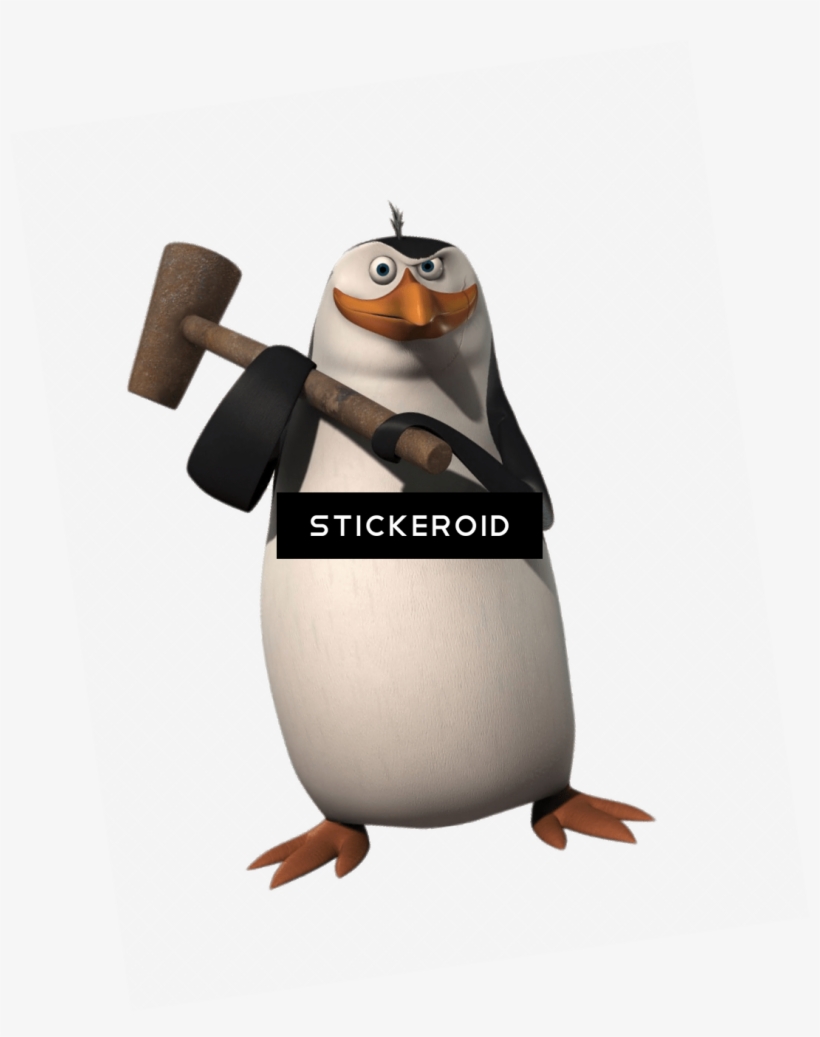 Thor Battle Hammer - Penguins Of Madagascar Stickers, transparent png #4839528