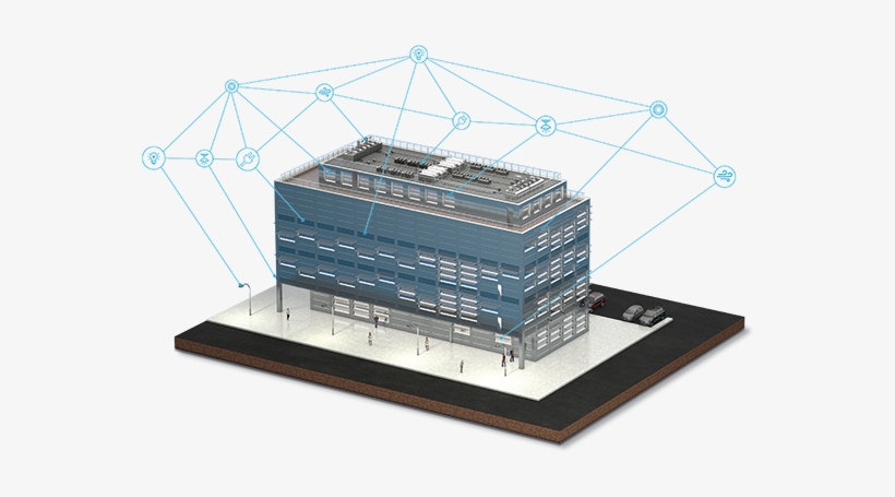 A Building, Fully Equipped With Lemonbeat Devices Can - Smart Building, transparent png #4839745