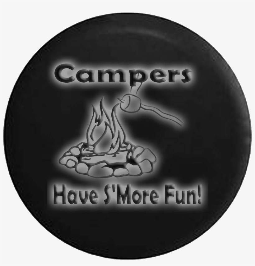 Glowing Campfire Smores Jeep Off Road Rv Camper Spare - Circle, transparent png #4840738