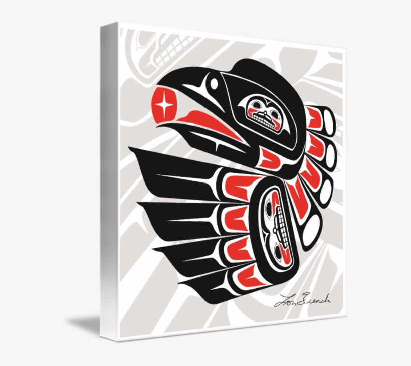 "raven With Shadow" By Lon French - Haida People, transparent png #4840999