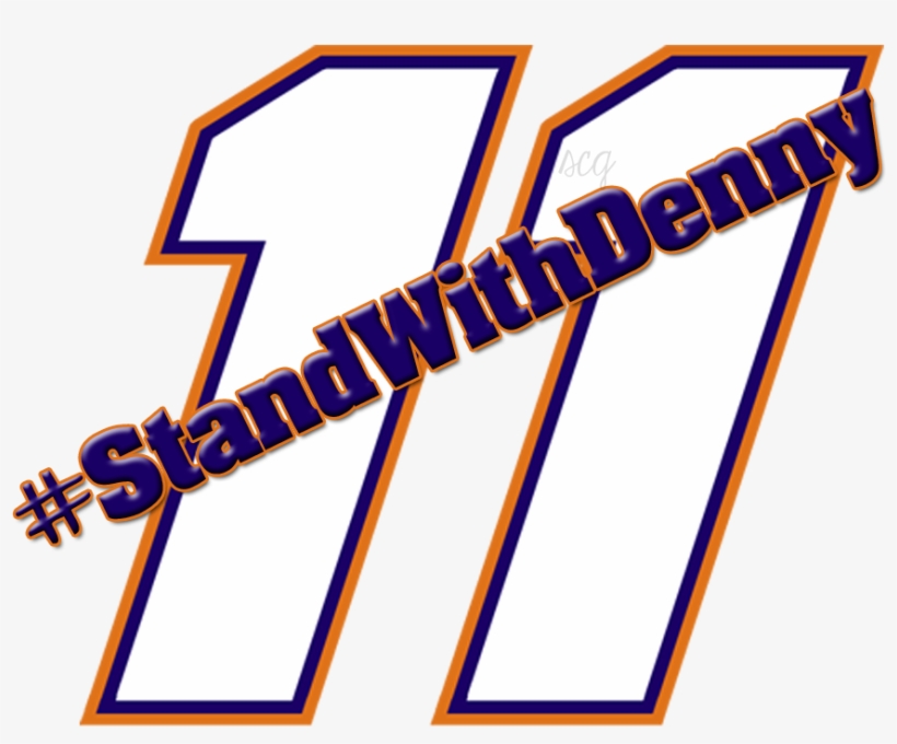 #standwithdenny Denny Hamlin Nascar Sprint, Ravens, - Denny Hamlin 11 Logo, transparent png #4841231