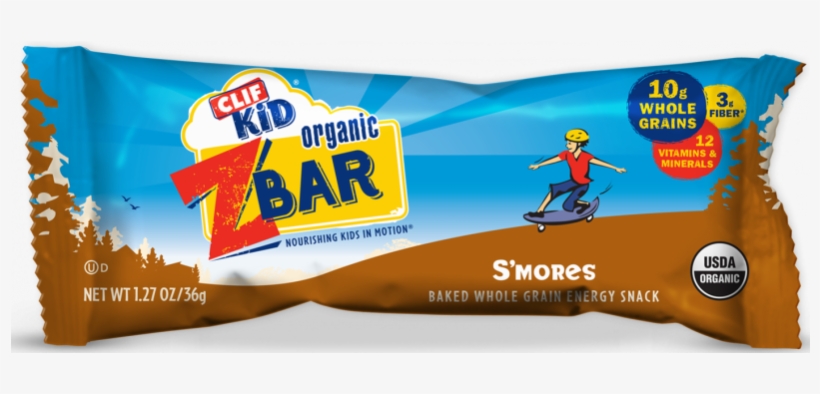 Clif Kid Bar Smores Png Organic Brownie Baked Cartoon, transparent png #4841913