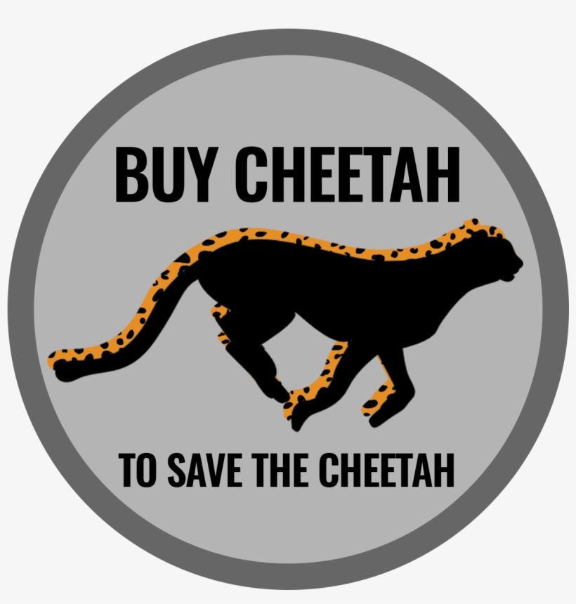 Your Donation - Cheetah Silhouette Transparent, transparent png #4842025