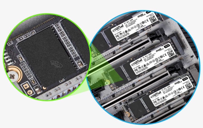 With Thousands Of Hours Of Micron Pre Release Validation, - Crucial P1 3d Nand Nvme Pcie M.2 Ssd, transparent png #4842086