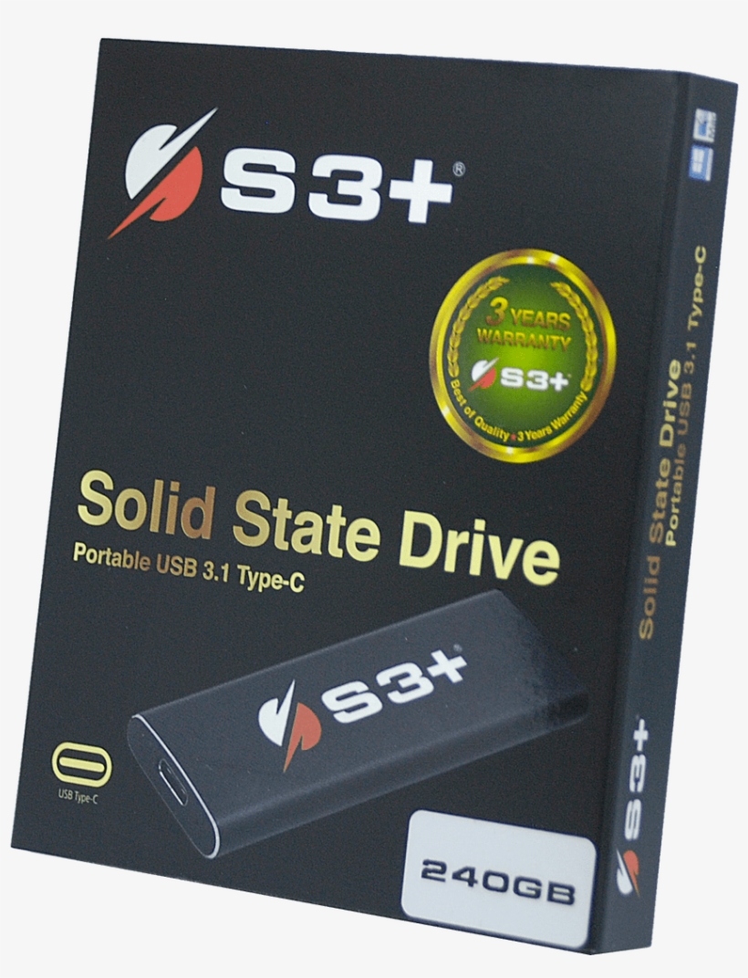 Share On - S3+ Ssd 240gb, transparent png #4842255