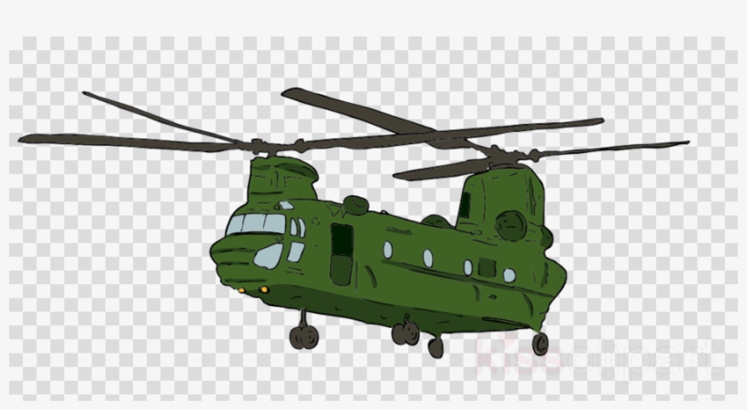 Chinook Helicopter Cartoon Clipart Boeing Ch 47 Chinook - Chinook Helicopter Sticker, transparent png #4842664