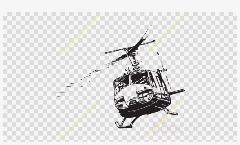 Military Helicopter Clipart Bell Uh 1 Iroquois Helicopter - Moon And Stars Transparent Background, transparent png #4842722