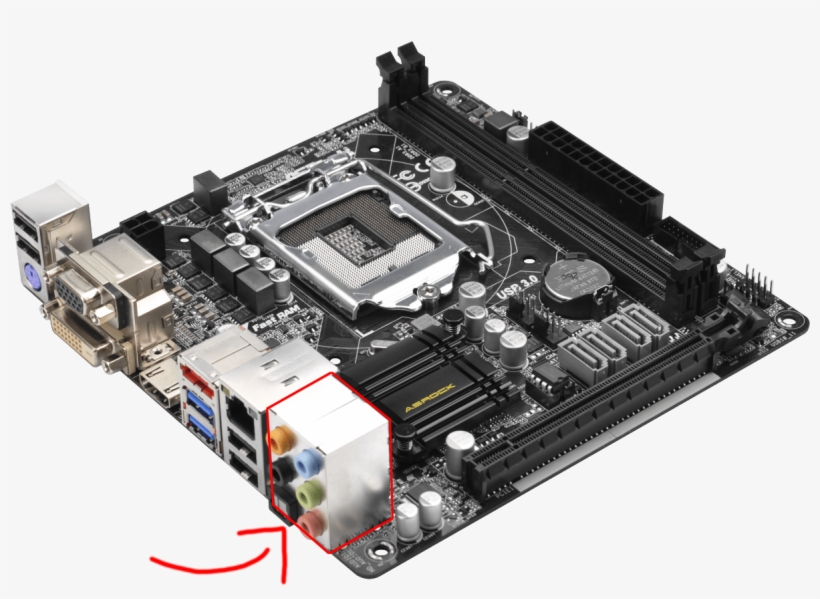 B85m-itx 2 - Asrock B85m - Motherboard - Micro Atx - Lga1150 Socket, transparent png #4842952