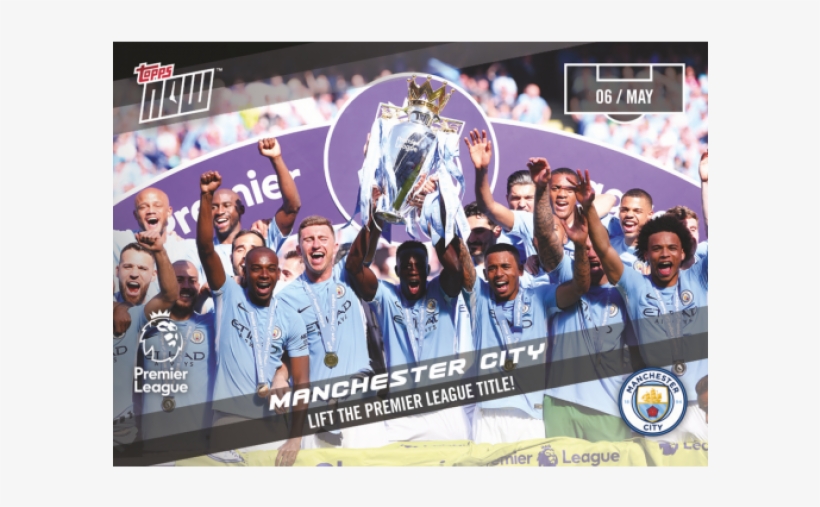 Manchester City Pl Topps Now® Card - Manchester City, transparent png #4844012