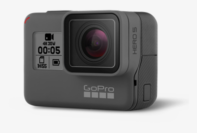 Gopro Hero 5 Black Png Clip Art Black And White Stock - Gopro Hero5 Black 4k Action Camera, transparent png #4844015