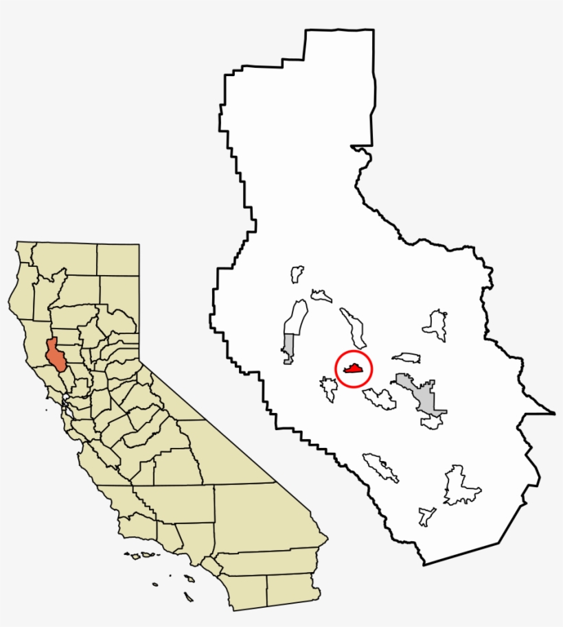 Lake County California Incorporated And Unincorporated - California Map, transparent png #4846705