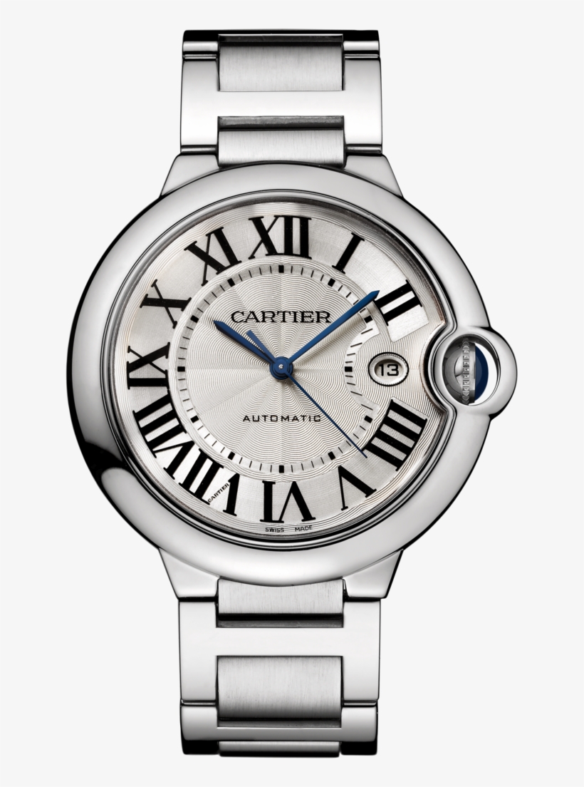 Ballon Bleu De Cartier Watch42 Mm, Steel - Cartier Ballon Bleu, transparent png #4846887