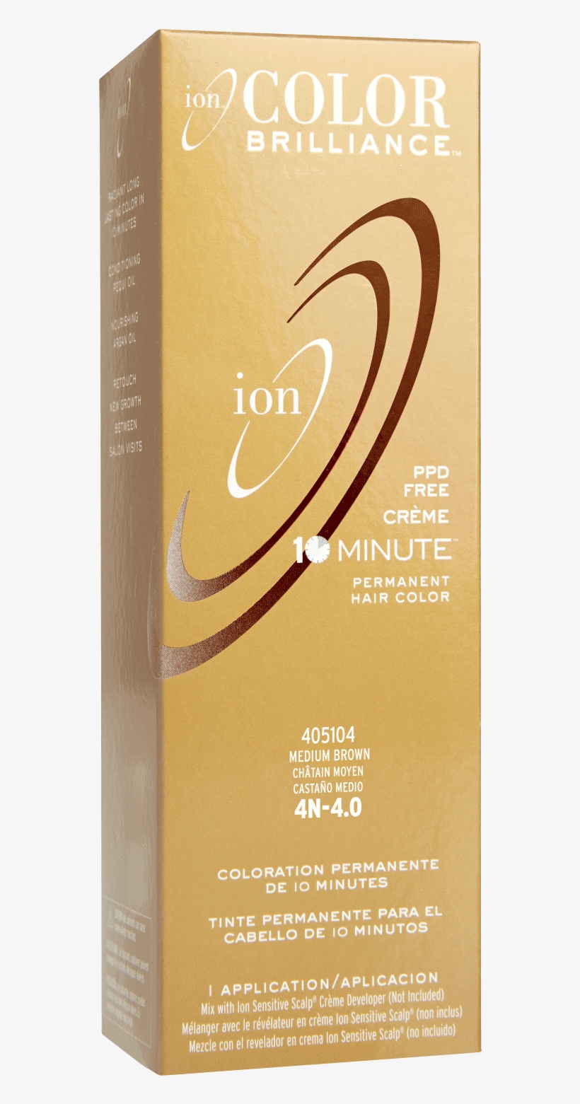 Ion 4n Medium Brown Permanent Creme Hair Color By Color - Color Brilliance Ion 4n 4.0, transparent png #4847589
